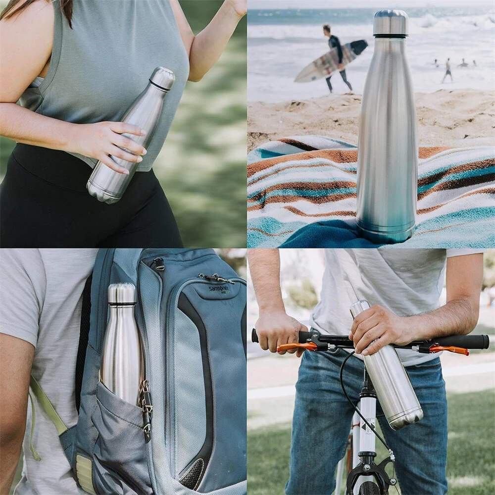 (image for) IPRee 750ml Water Bottle with Compartment Portable Water Bottle Pill Organizer Can Safe Hiding Spot for Money Bonus Key Ring Box